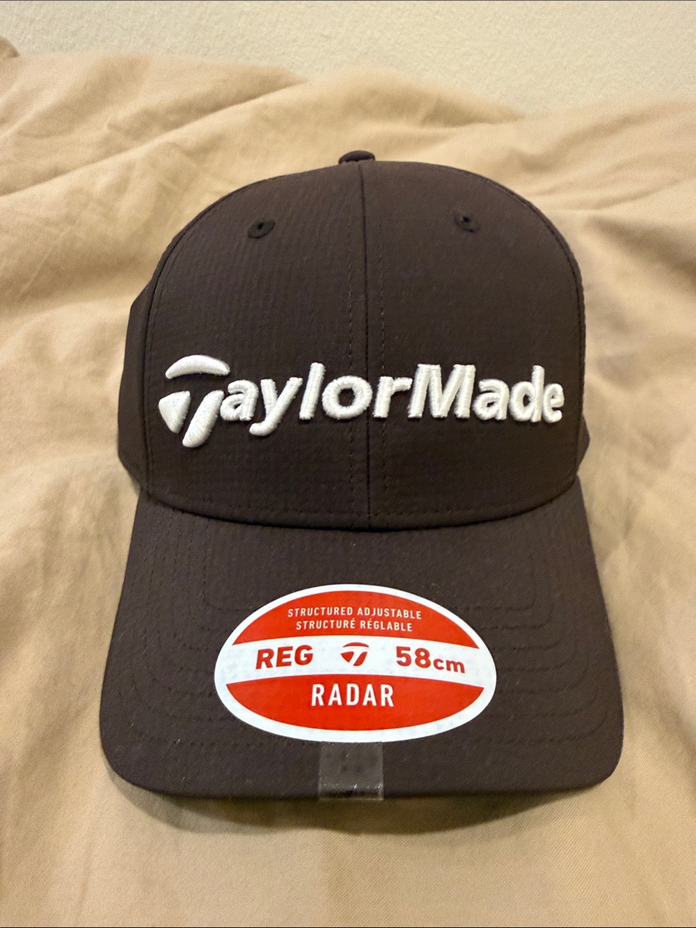 TaylorMade Brown Golf Radar Hat with White Logo